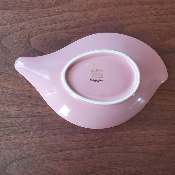 Vintage Old Foley Ballerina James Kent Staffordshire England Pink and Gold Dish - Picture 5 of 8